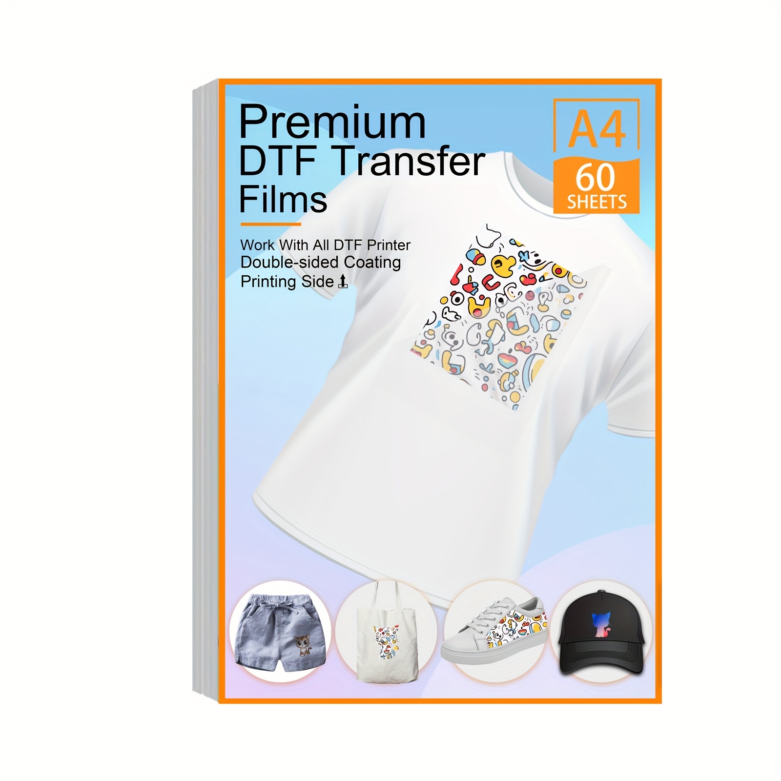 Dtf Transfer Film: Double Sided Matte Finish Transfer Paper - Temu