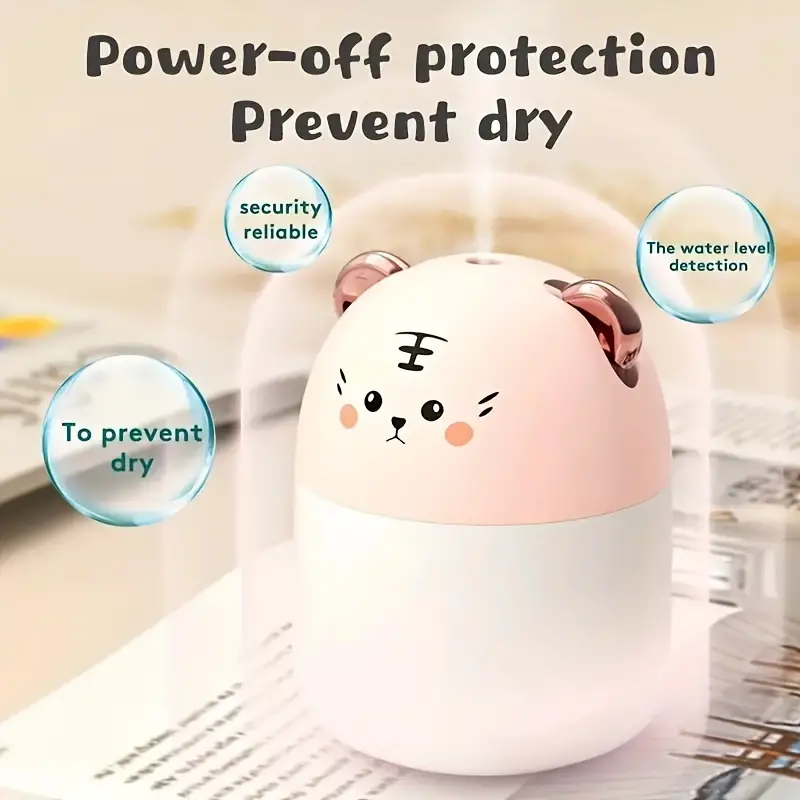 USB Colorful Humidifier, Mini Ultrasonic Air Humidifier With Aromatherapy  Essential Oil Diffuser - Quiet And Portable For Car, Bedroom, And Office Use
