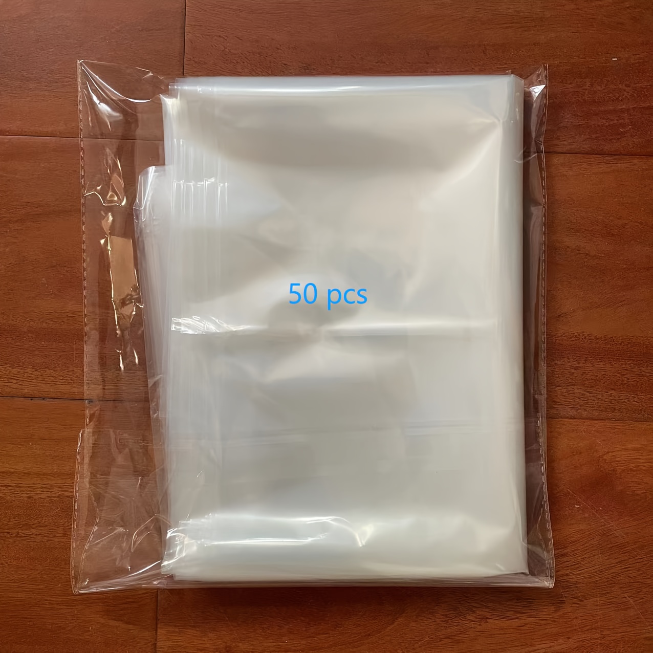 55-60 Gal Large Trash Bags 50-Pcs Clear Plastic Recycling Garbage