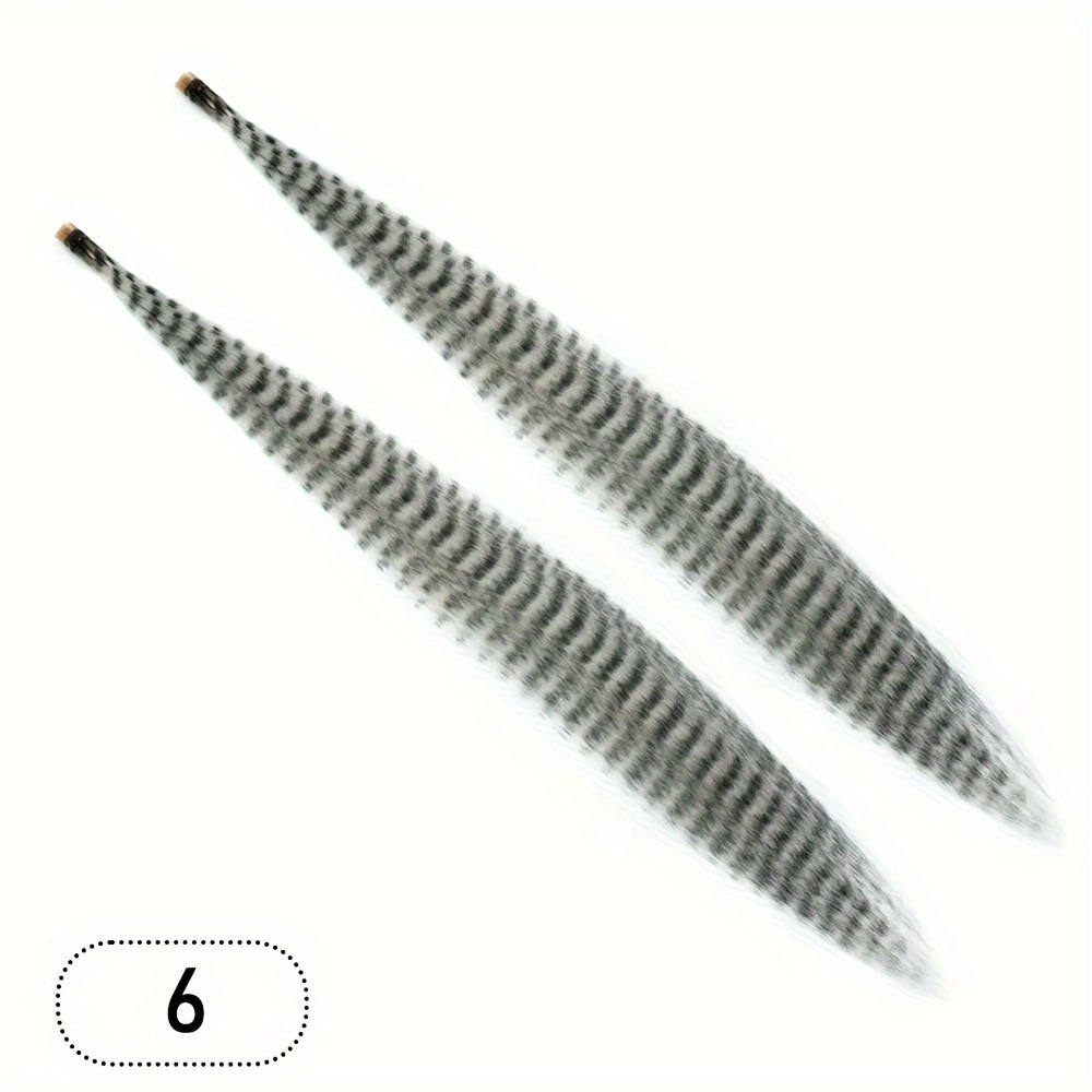 Colorful Strands Synthetic Hair Feathers Extensions 20 Roots Temu