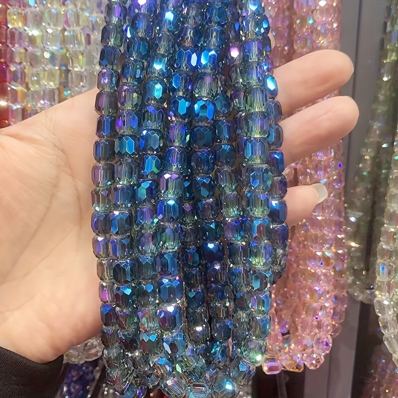 Diameter Sparkling Crystal Beads Faceted Glass Beads Bulk - Temu