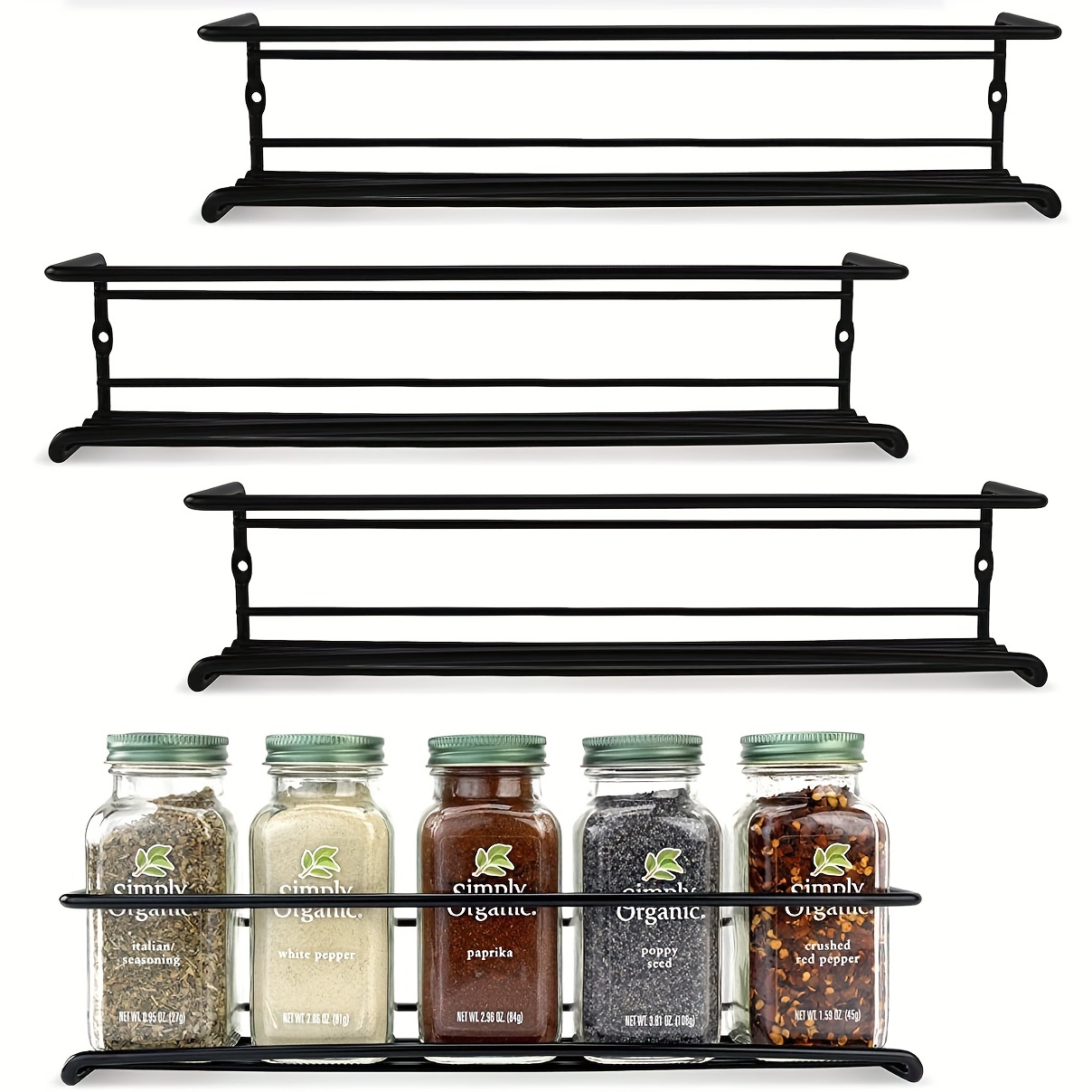 Spice Rack Wall mounted Seasoning Storage Rack Multi - Temu