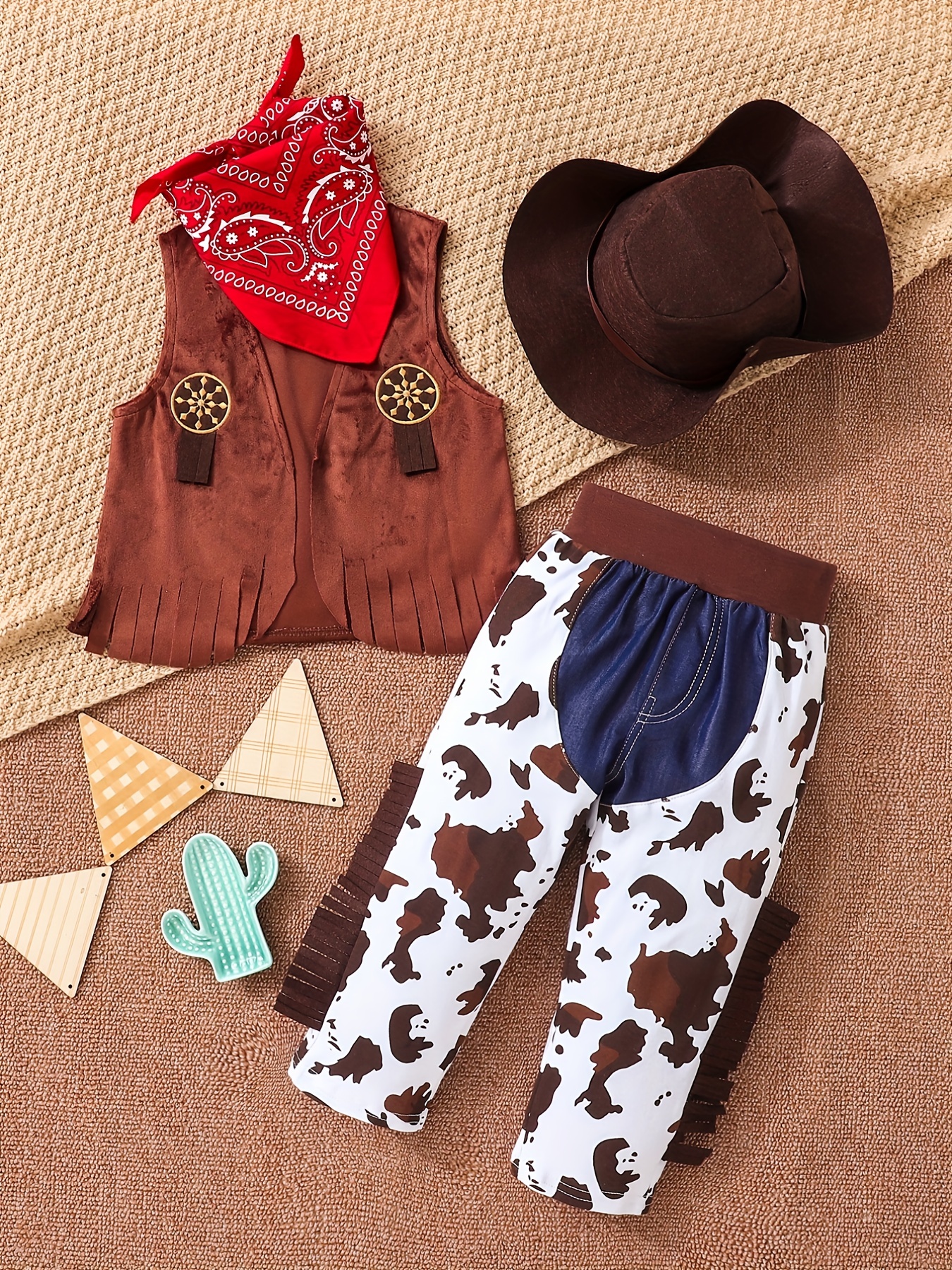 Toddler Boys Girls Cosplay Set Western Cowboy Handsome - Temu Canada