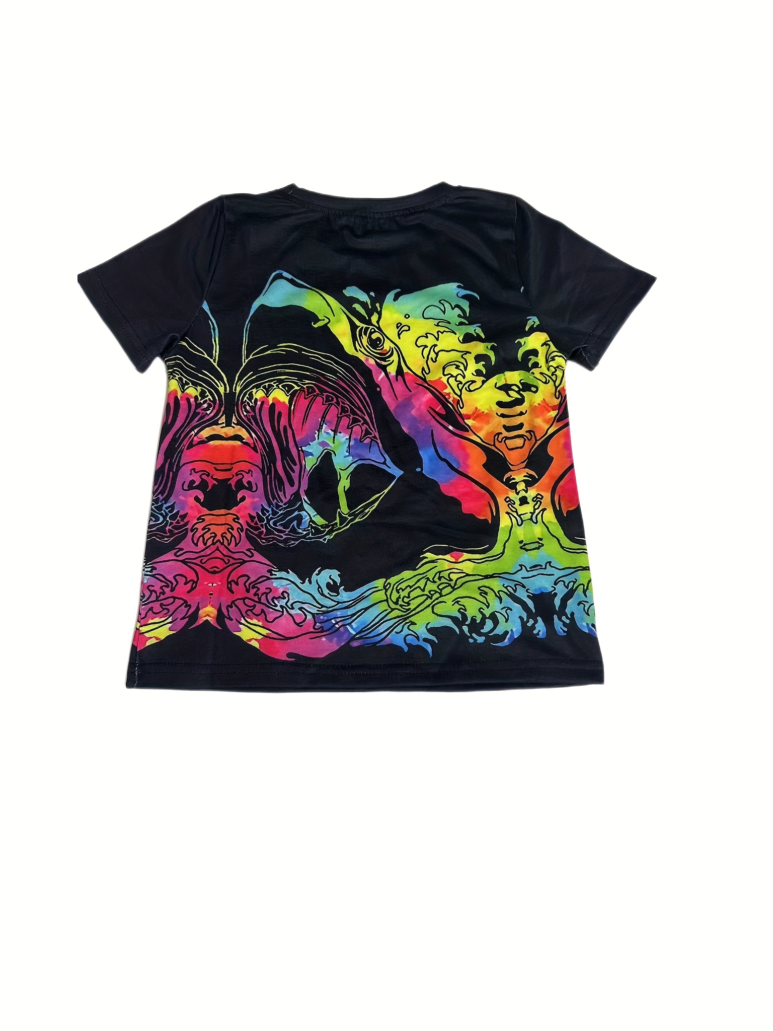 Unisex Shark Watercolor T-shirt: Trendy, Comfy & Breathable 3d