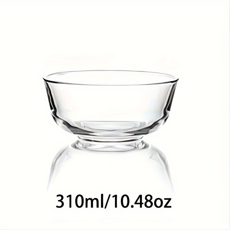 Versatile Round Dessert Bowl, Circular Glass Container For Salads And Sweet  Treats, Premium Glass Fruit Bowl, For Restaurant And Commercial Use - Temu