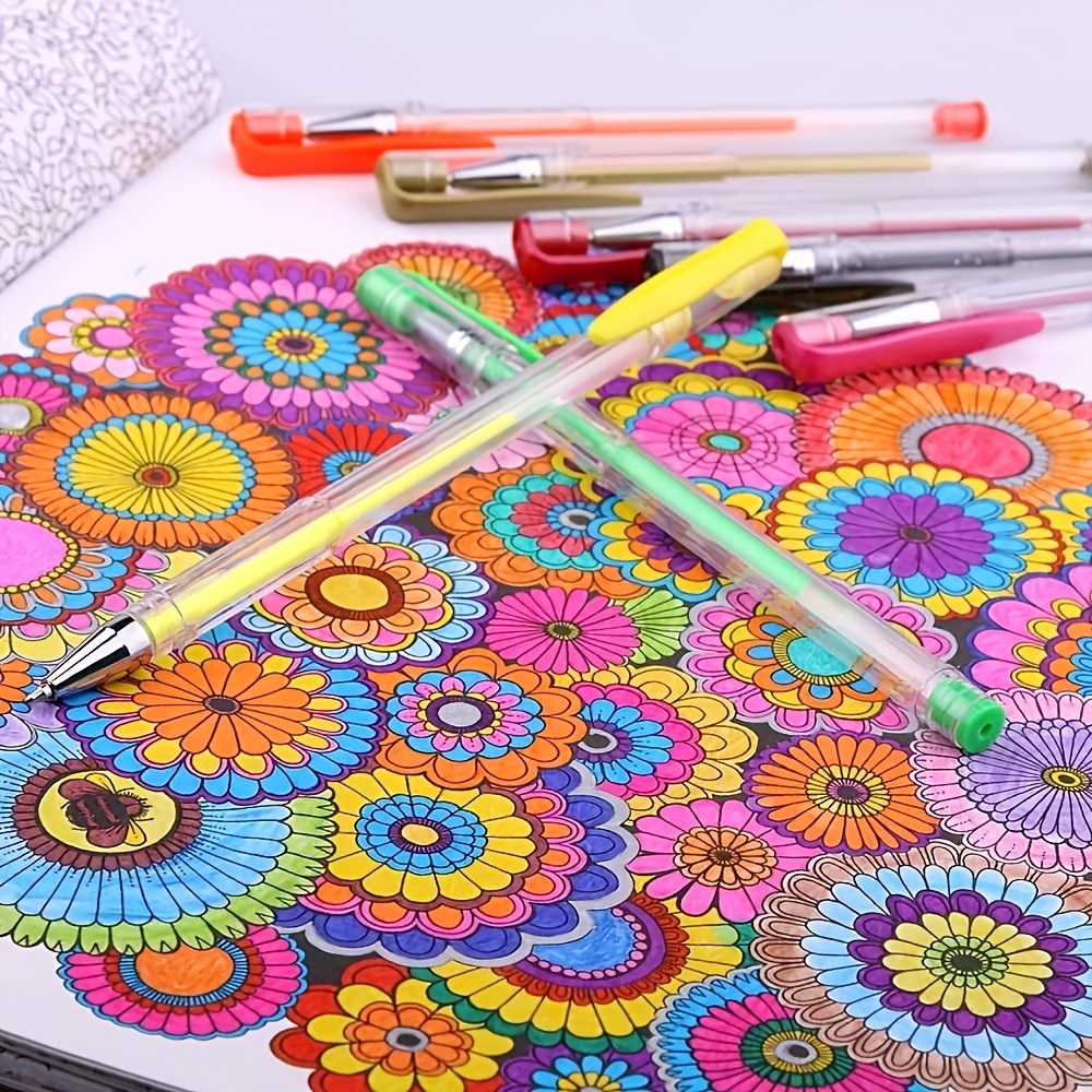 4 Gel Pen Techniques to Use in Your Adult Coloring Books