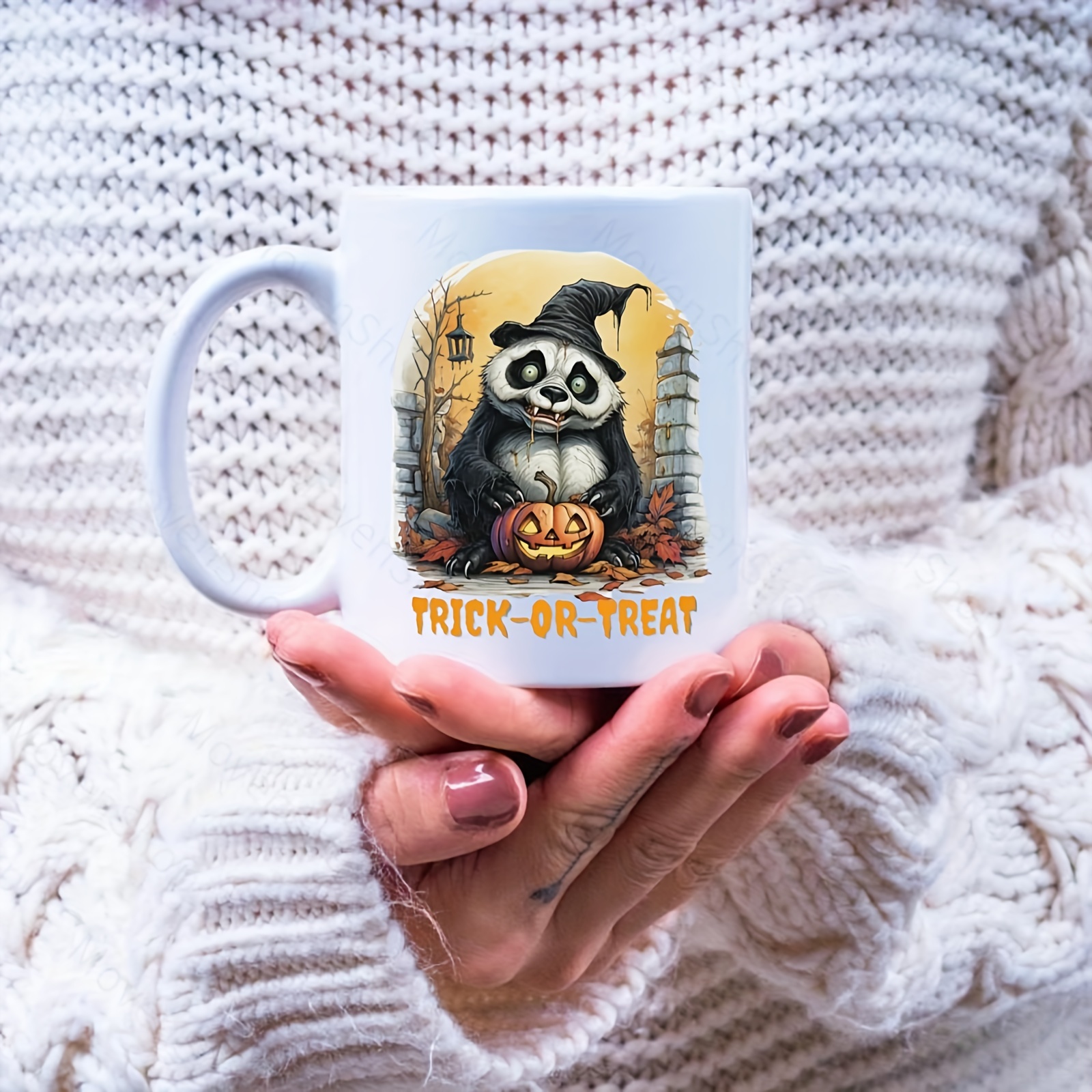 1 Tazza Simpatico Panda In Ceramica Regalo Natale Halloween - Temu Italy