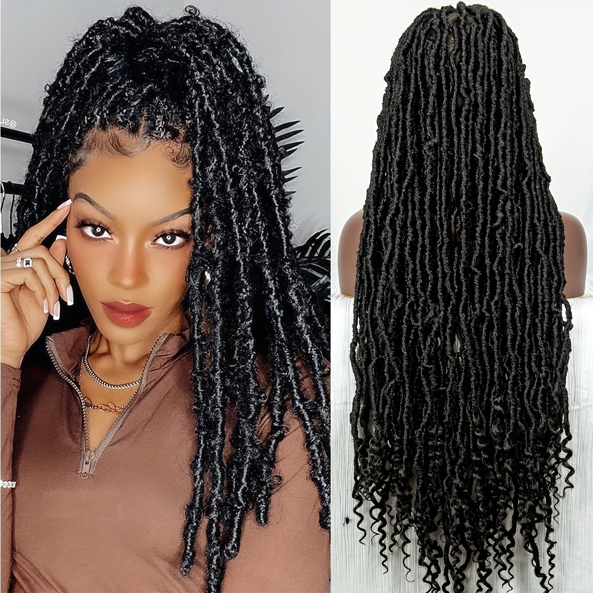 Faux Locs Crochet Hair Soft Goddess Faux Locs Crochet Braids - Temu