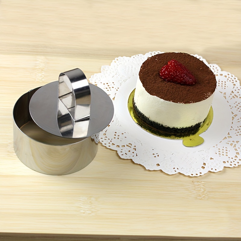 Square Cake Mold Rings Stainless Steel Mousse Cake Ring Set - Temu