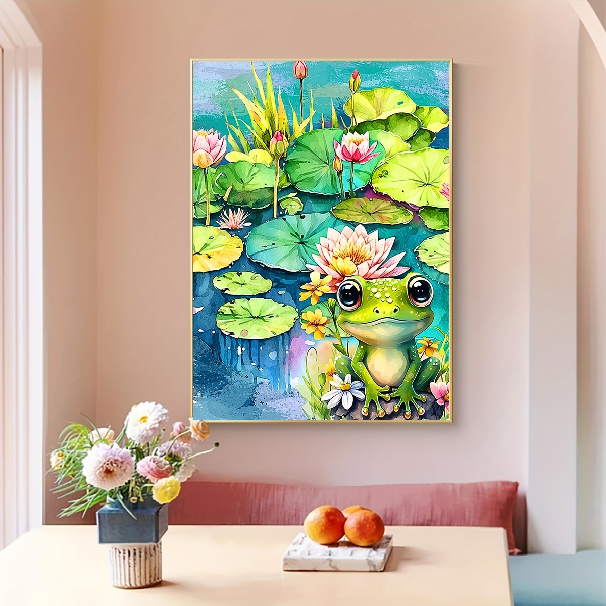 5D Diamond Painting Flowers by the Pond Kit