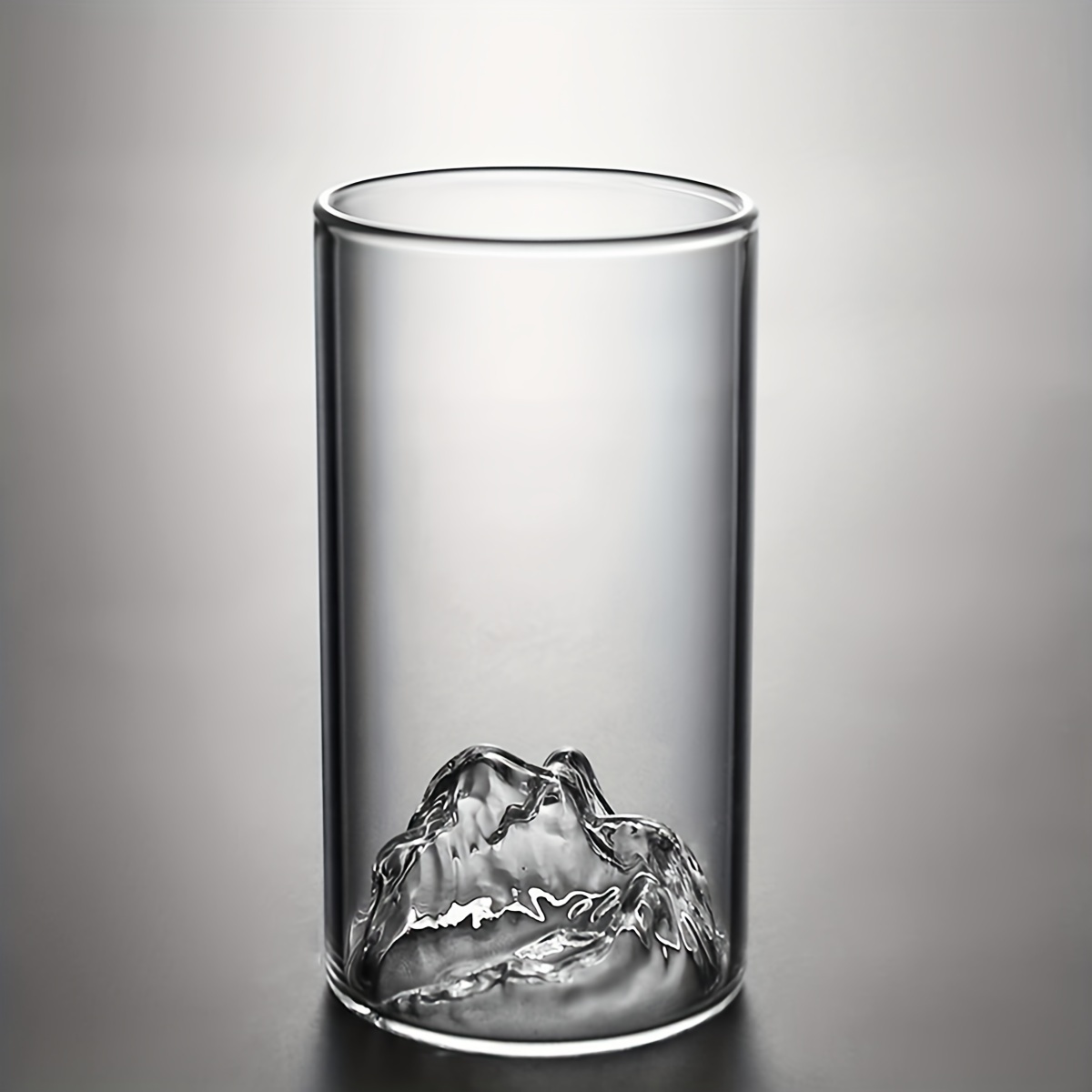 Mountain Glass With Wooden Holder, Heat-resistant Glass, Suitable For  Birthday, Christmas, Halloween, Etc., Coffee Cup, Smoothie Cup, Ice Beer,  Drinking Cup Of Tea And Juice, Safe Use Of Microwave Oven, Reusable,  Kitchen
