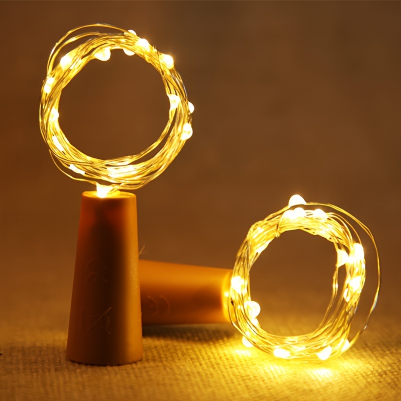 LED Fil De Cuivre Guirlande Lumineuse avec Bouchon de Bouteille