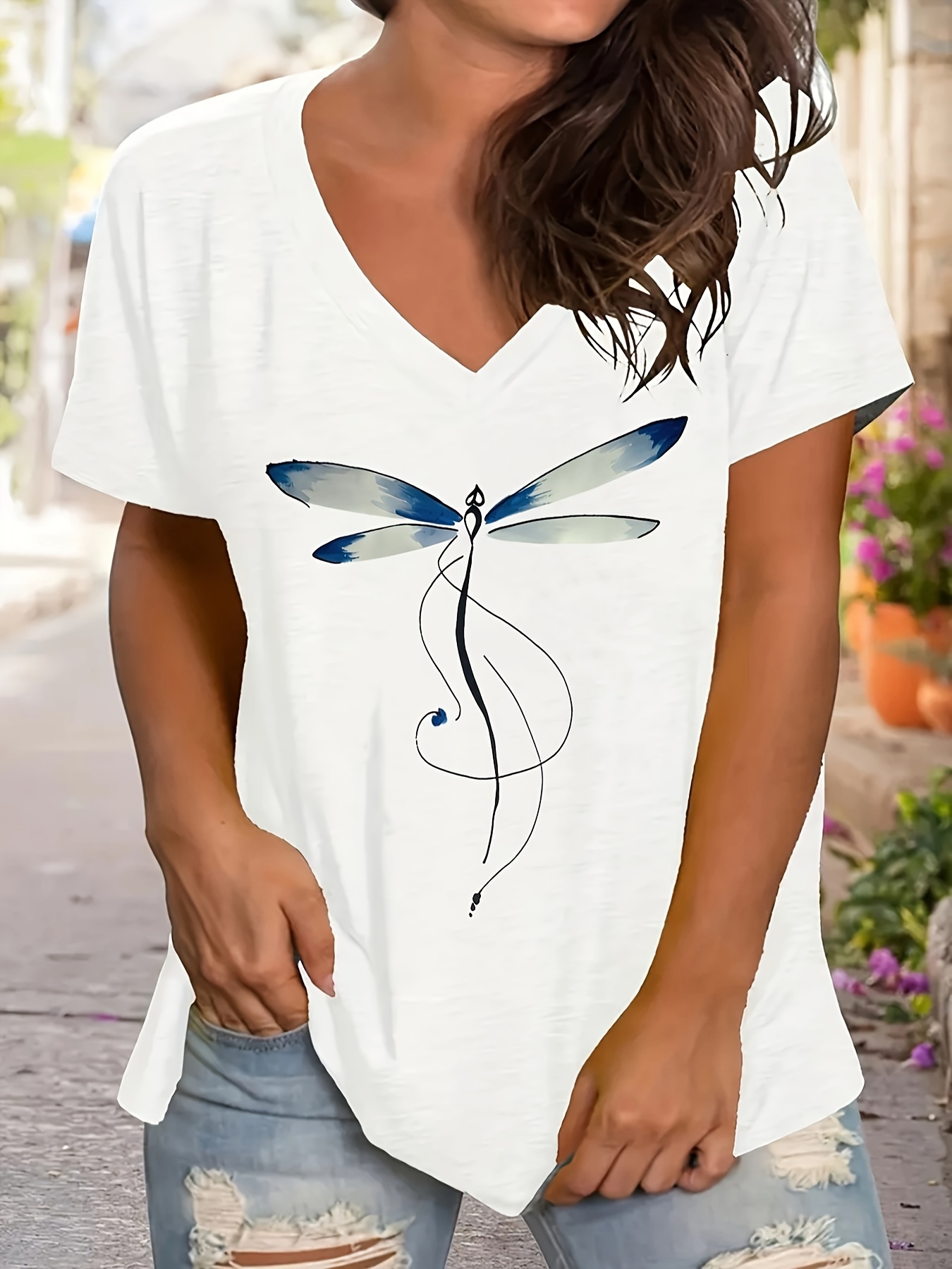 dragonfly t shirt women's