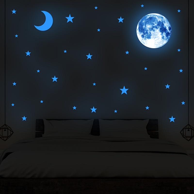 299pcs Estrellas Luminosas Pegatinas Luz Sala Pegatinas - Temu