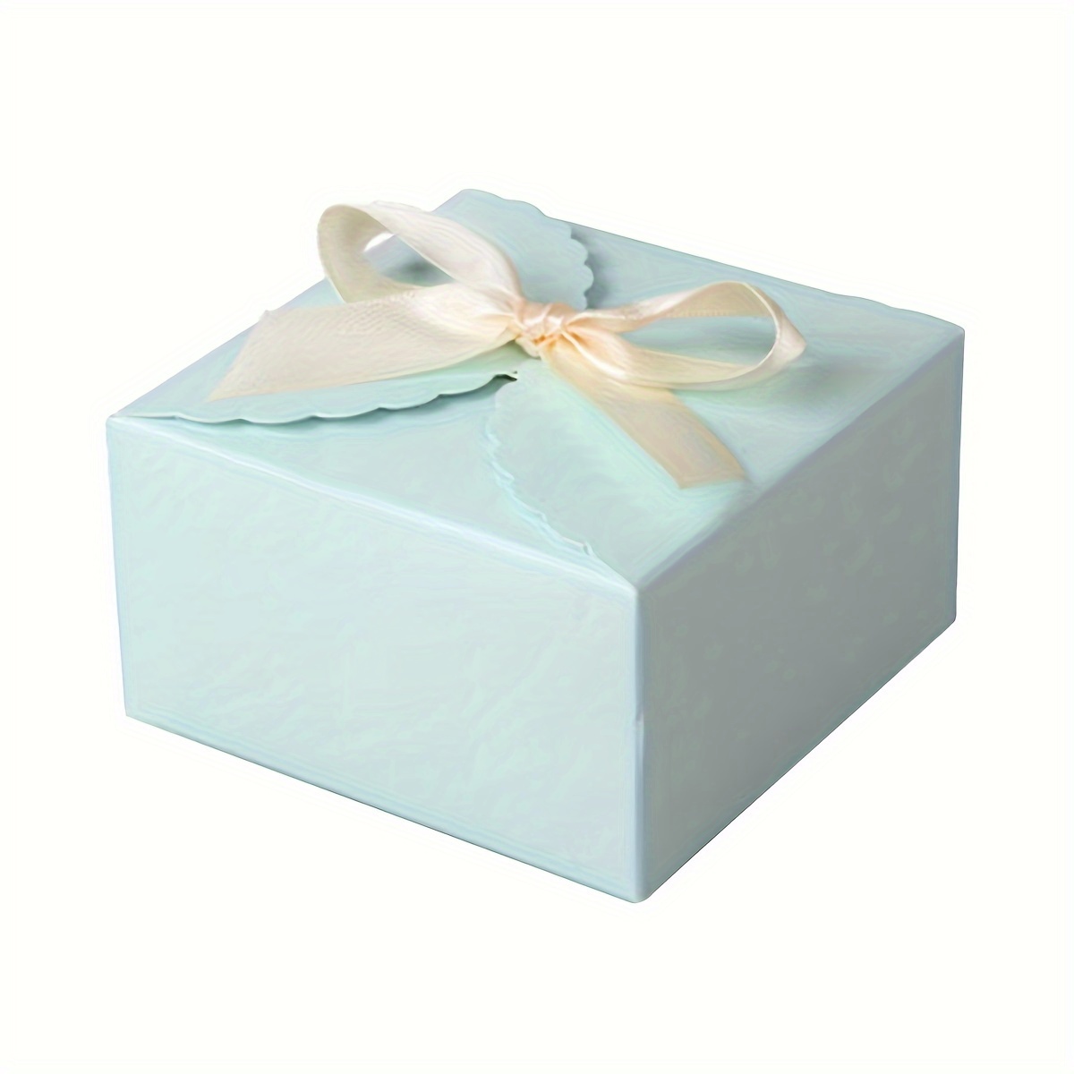 Dark Blue Ribbon Cookie Gift Box