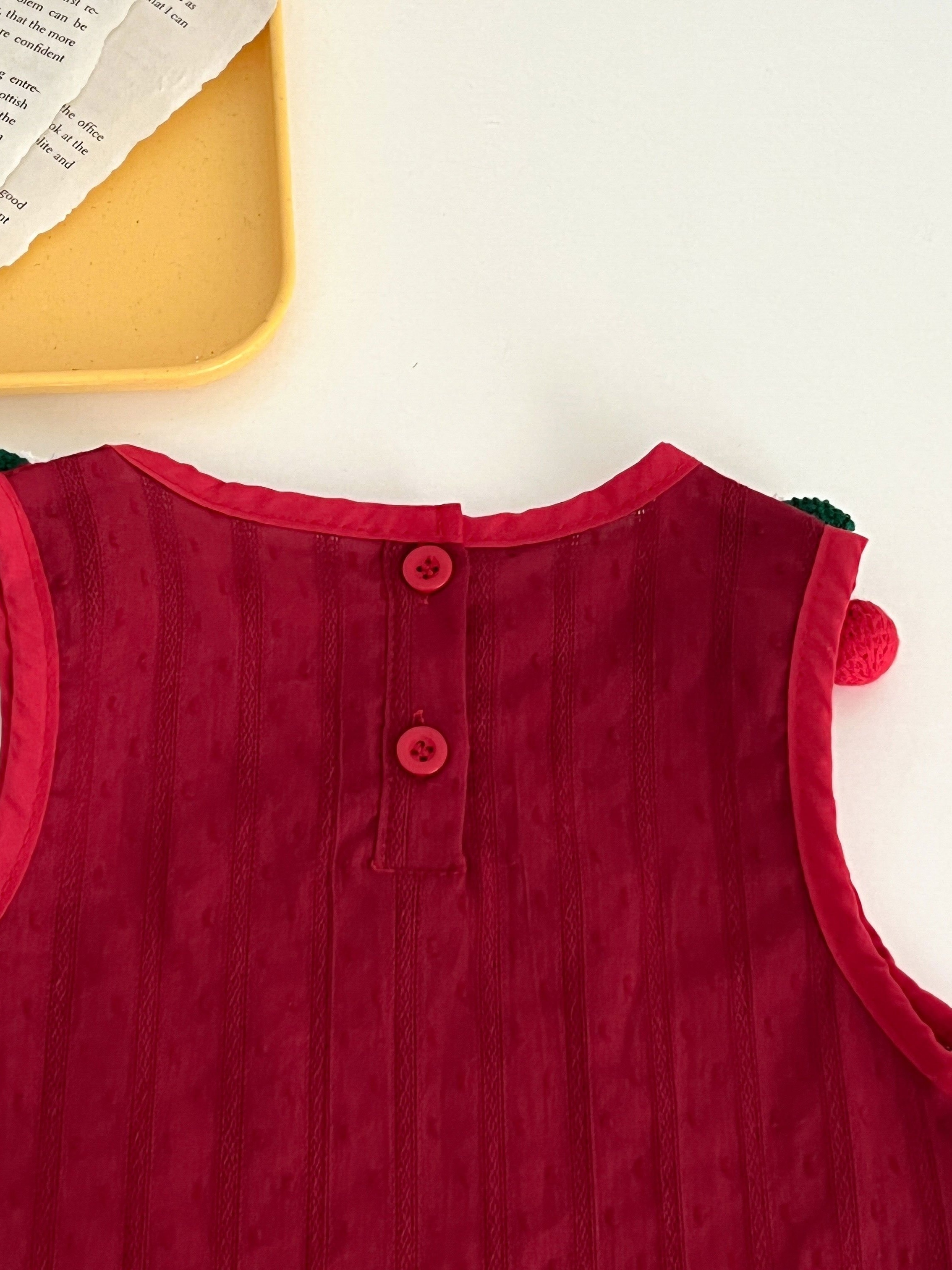 Baby girl red vest sale