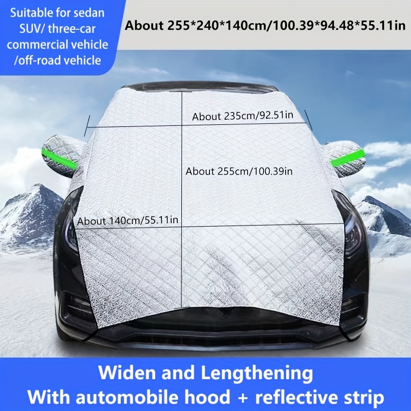 Car Snow Shield Front Windshield Cover Prevent Frost Snow - Temu