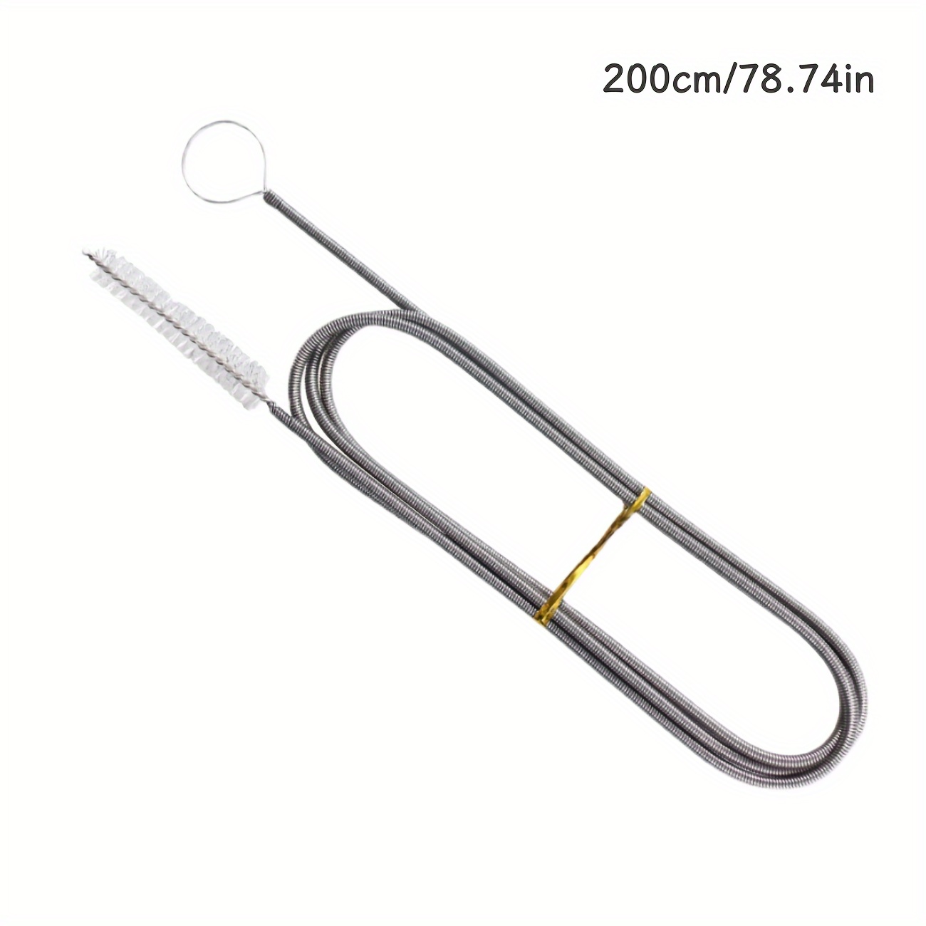 TEMU Stainless Sunroof Drain Clog Remover Tool - Flexible Wire Cleaner For Skylight & Air Conditioner Vents, Easy-to-use Maintenance Accessory For Clearing And Dirt