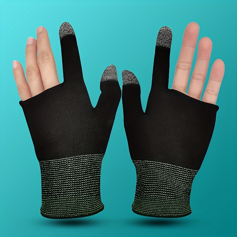 Dew Two Finger Gloves Men Thickened Velvet Warm Leaky - Temu