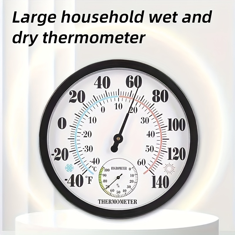 Household Thermometer And Hygrometer, Wall Mounted Thermometer And  Hygrometer Without The Use Of Batteries, Accurate Measurement, Common Such  As Homes, Offices, Schools, Hospitals, Etc, Useful Stuff - Temu