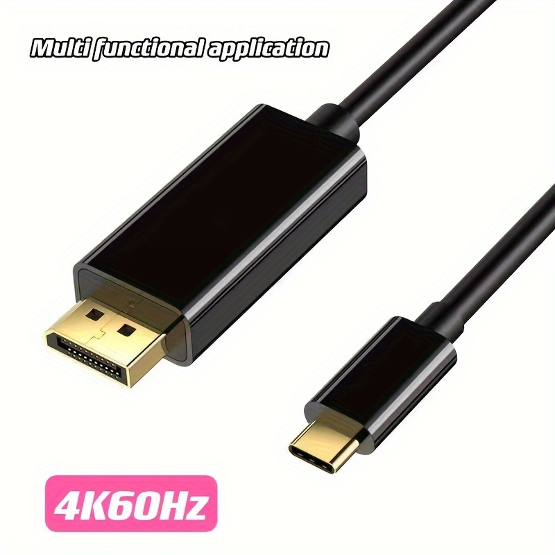 USB-C to HDMI Adapter Cable, 4K 60Hz, HDR, DP1.2, 6-ft.