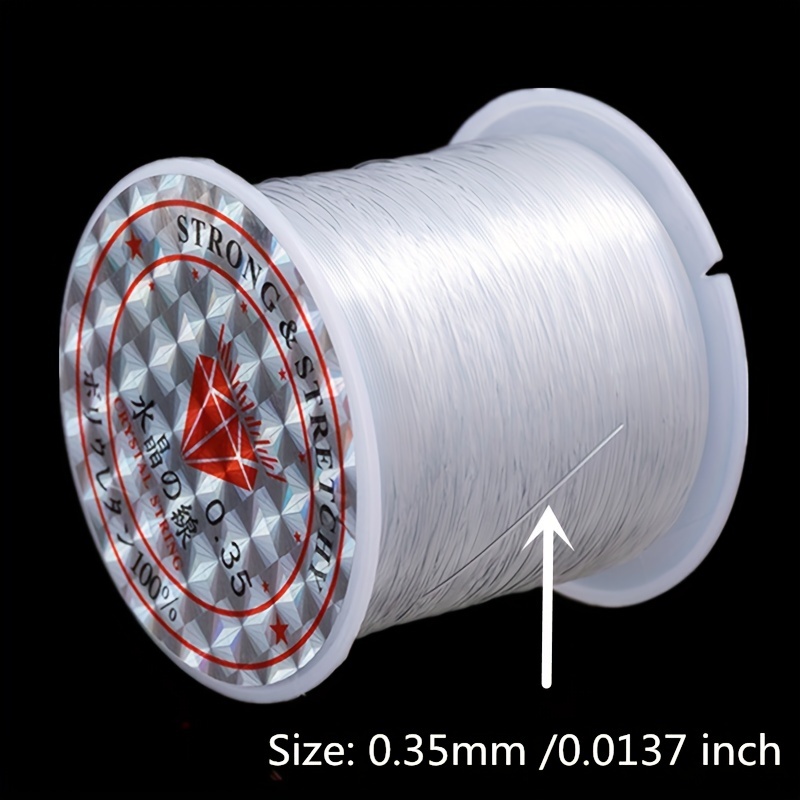 Fil élastique transparent, 2 rouleaux stretch Nylon beading Thread