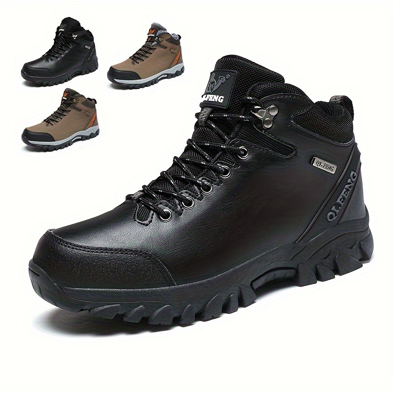 Leather Hiking Boot - Temu