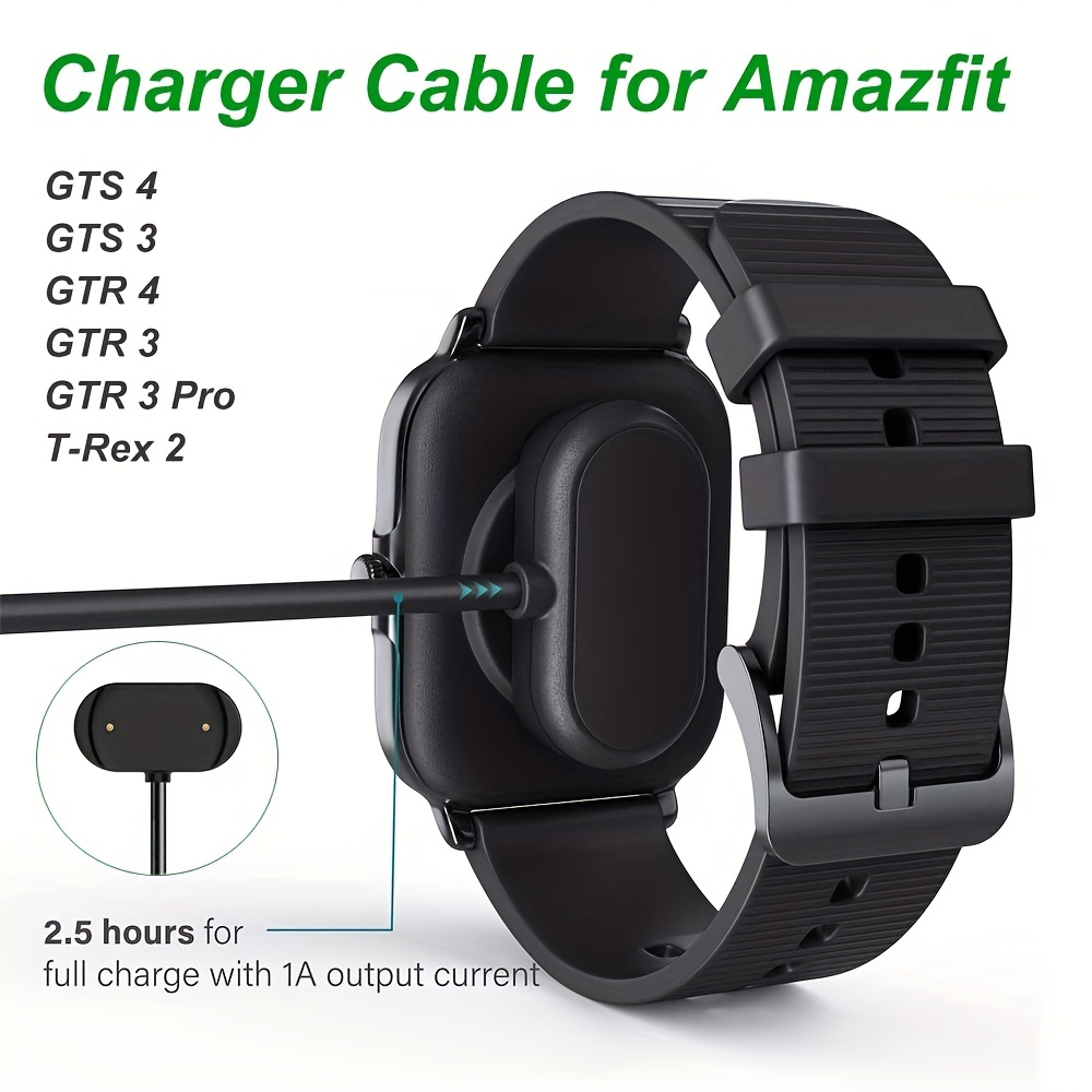 Charger for Amazfit T-Rex Pro, GTS 4 Mini, GTS 2 Mini, GTS 2e, GTS 2