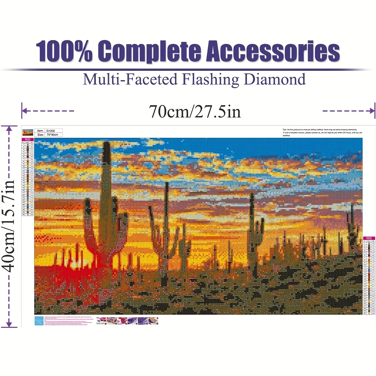 Pintura de diamante para adultos 5D Diamond Art por números, kit compl