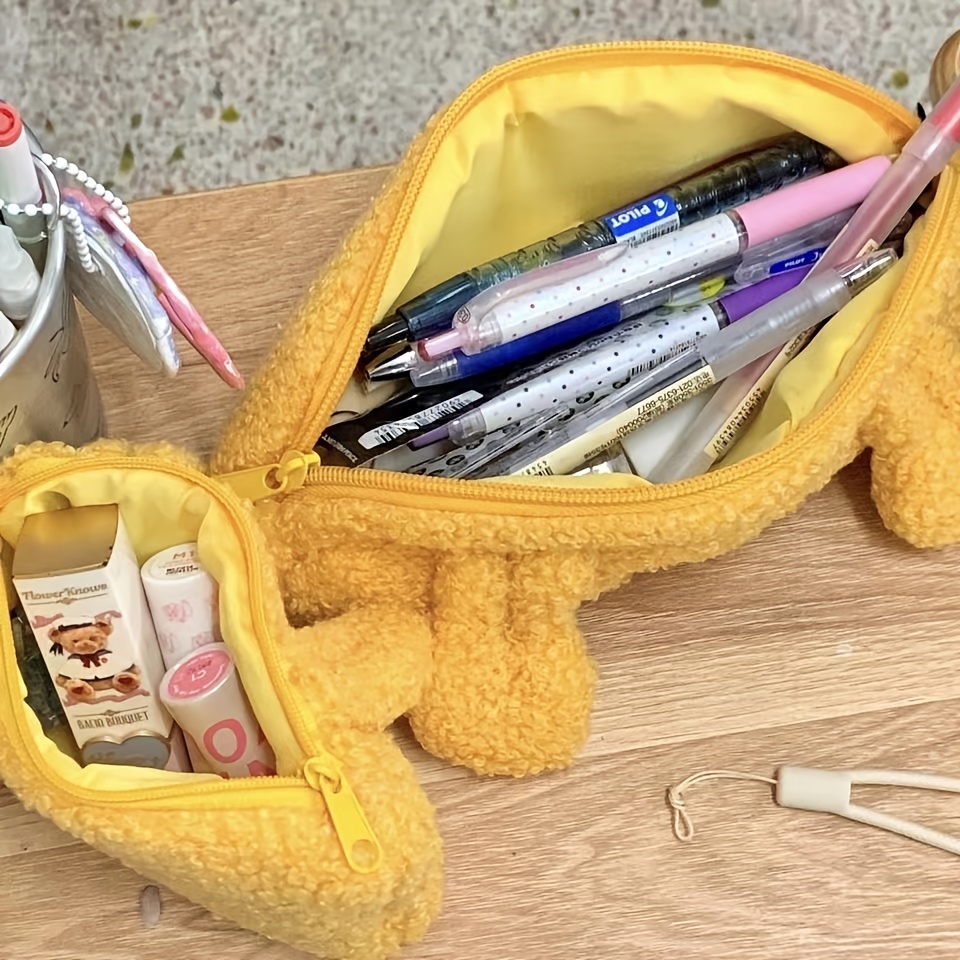 Kawaii Puppy Pencil Case Fluffy Fuzzy Pen Bag Cute Aesthetic - Temu Japan