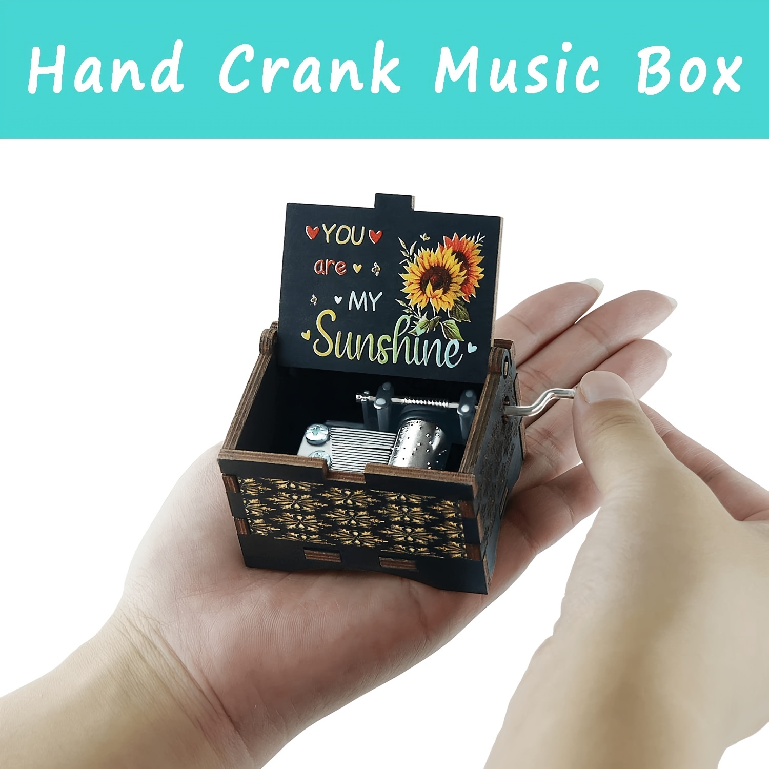 Sunflower Music Box Gifts Mother's Day Gift For Mom Best Mom - Temu
