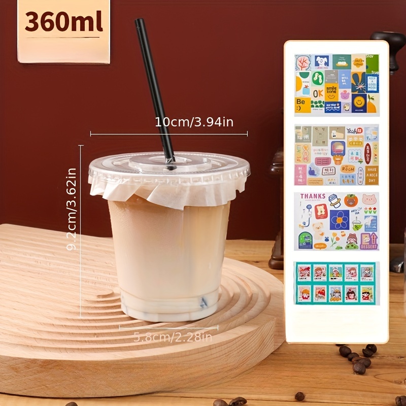 Milkshake Paper Cold Cup small 300ml 12oz Retro