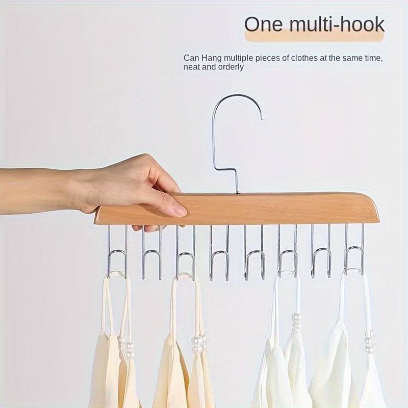 Wooden Sling Hanger Underwear Vest Storage Artifact Student - Temu