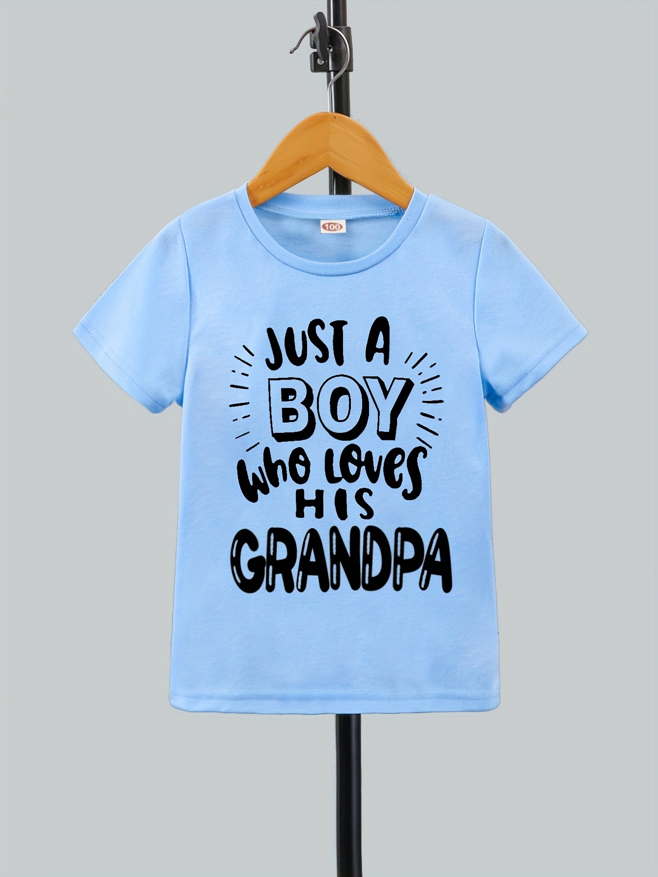 Boys Funny Little Man And Ive Got Your Back Letter Print Boys Creative T  Shirt Casual Lightweight Comfy Short Sleeve Crew Neck Tee Tops Kids  Clothings For Summer - Kids' Fashion 