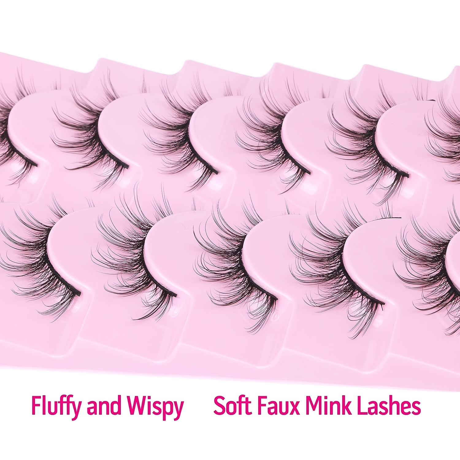 Manga Anime Lashes, Natural Look False Eyelashes, Faux Mink Wispy Fluffy 3d  Volume Eyelashes, Korean Japanese Asian Cosplay Fake Eyelashes, Look Like  Individual Cluster Lashes ( Pack ) - Temu United Kingdom