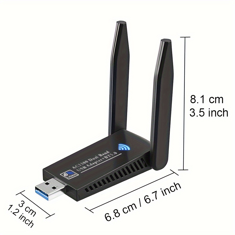 Antena Wifi Adaptador Usb 600mbps Antena 802.INN Para PC