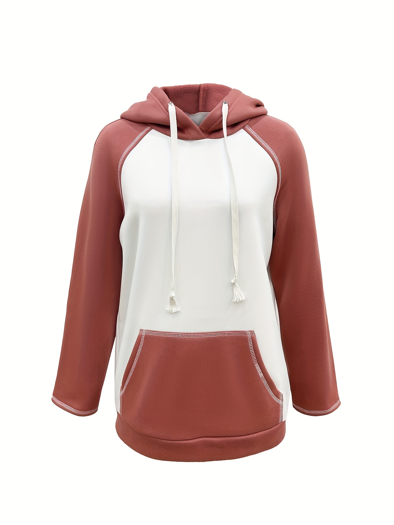 Raglan sleeve kangaroo hotsell pocket hoodie