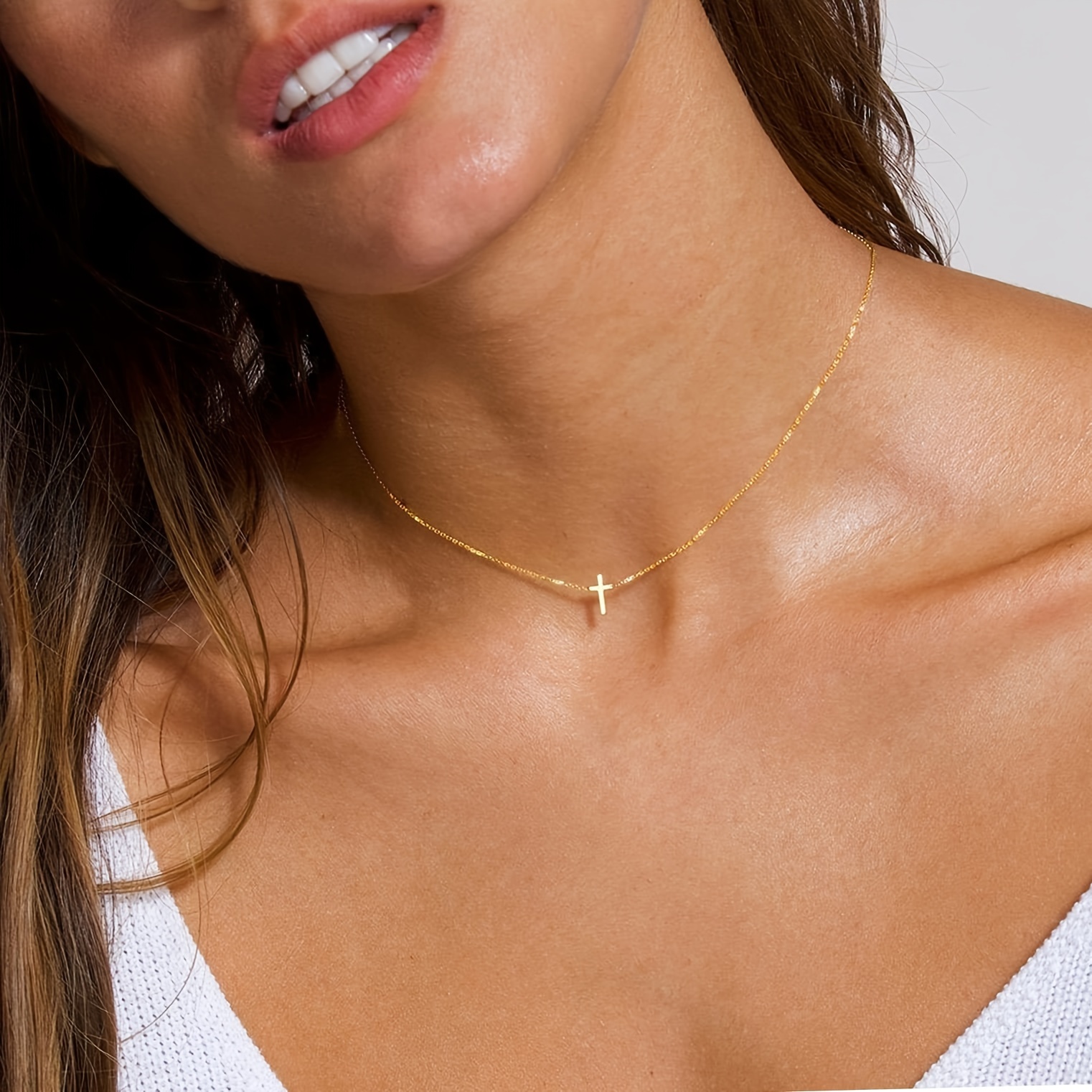 JSJOY Gold Layered Necklaces for Women Dainty Gold Necklace 14k Gold Plated  Snake Gold Chain Choker NecklacesSimple Gold Jewelry Gift for Women