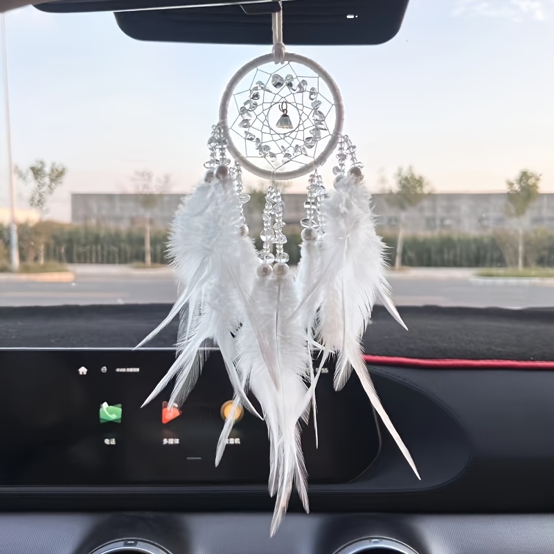 Beautiful Dreamcatcher Car Rear view Mirror Pendant Colorful - Temu