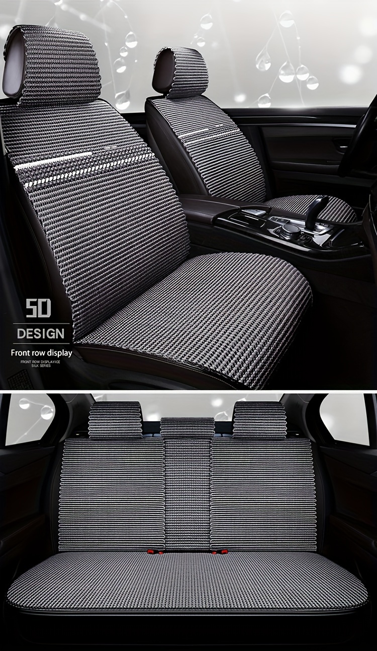 Acheter Universel 5D voiture PU cuir siège avant siège arrière housse de  siège coussin respirant coussin de siège