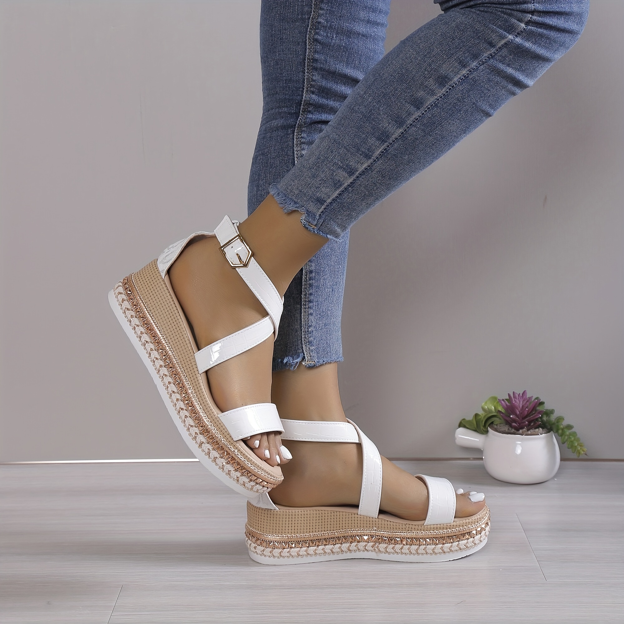 Platform espadrille sandals outfit best sale