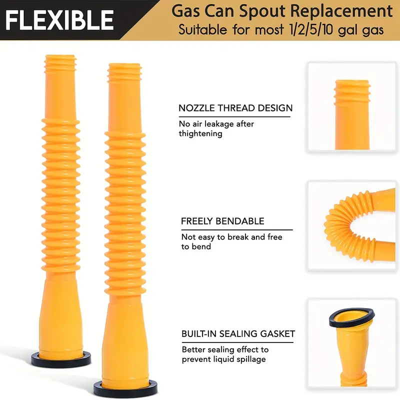 Gas Spout Replacement Gas Nozzle Gas Spout Kit Flexible - Temu