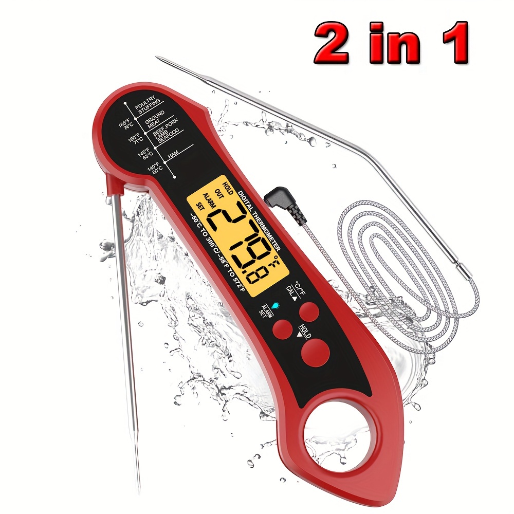 Digital Meat Thermometers for Cooking Waterproof Instant Read Food