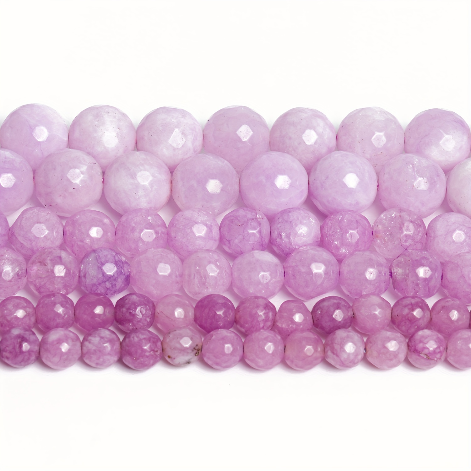 16 Styles Purple Natural Stone Amethyst Jades Frost Cracked - Temu