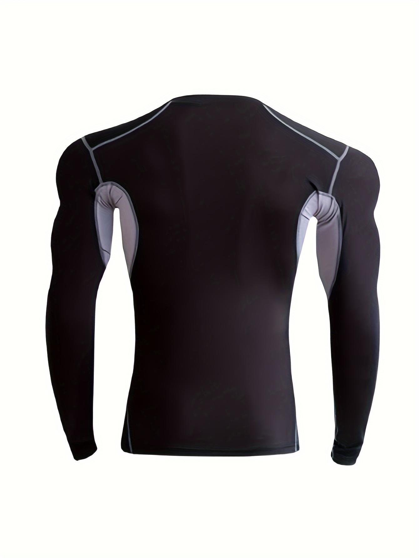 Men's Stylish Solid Compression Shirt Active Breathable High - Temu