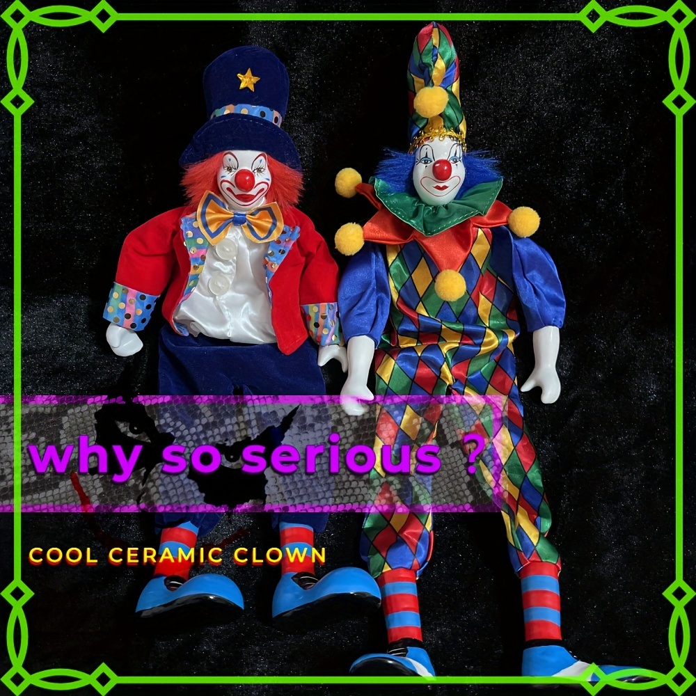 Vintage Mini Circus Clown Figurine Plastic 2.5 Cake Topper