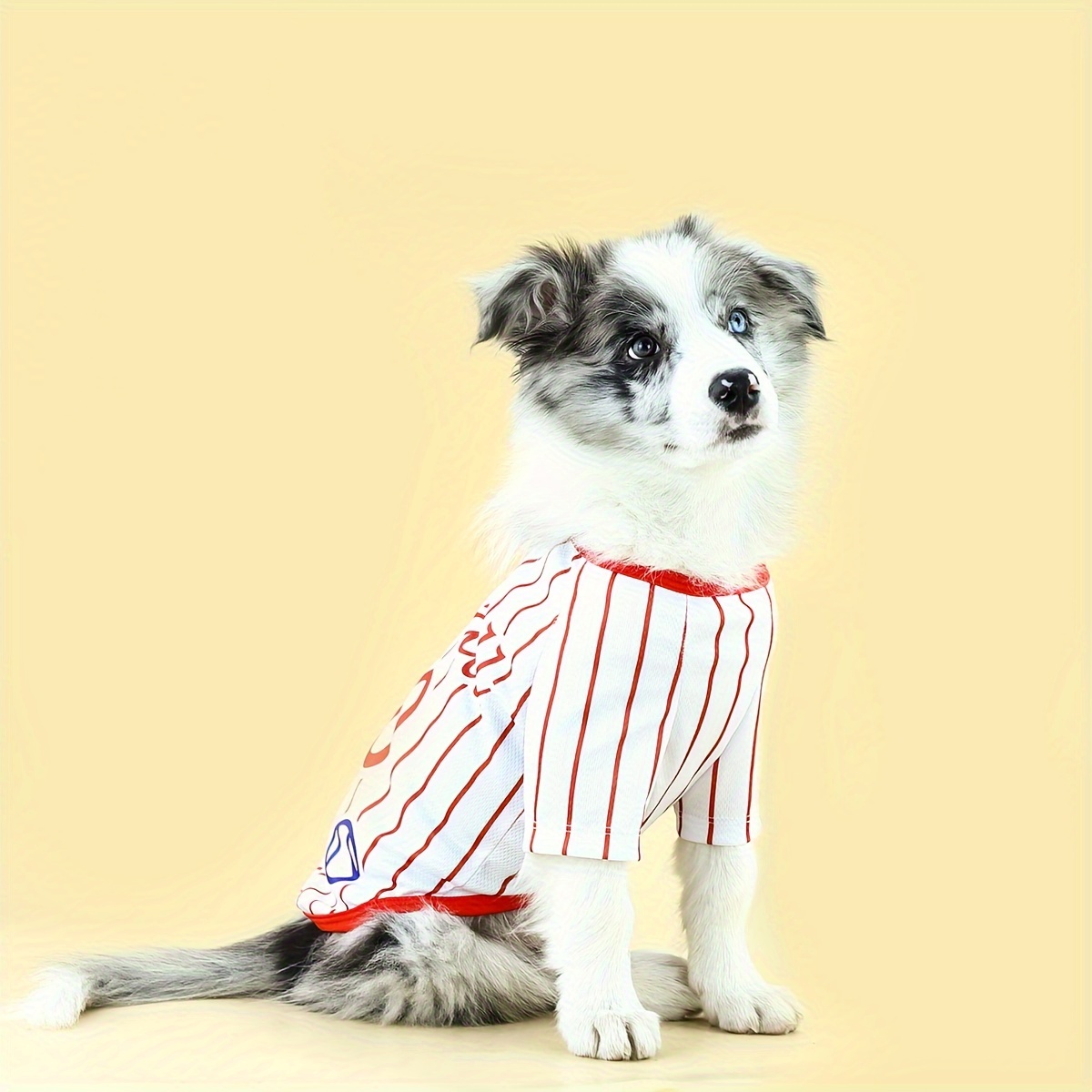 athletic striped dog t shirt tailored large - Temu