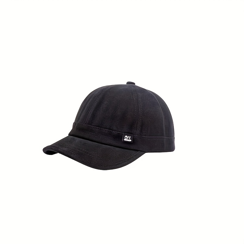 Men's Short Brim High Baseball Cap