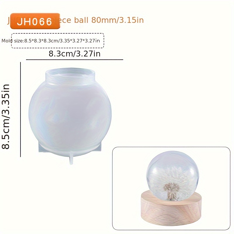 Sphere Resin Molds Silicone Upgraded 3d Seamless Ball Shapes - Temu