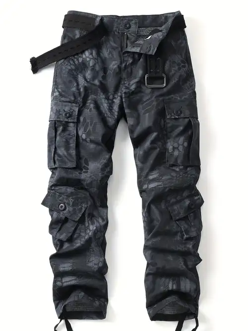 Black Cargo Pants Men - Temu